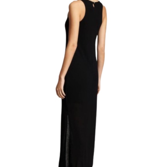 W118 by Walter Baker LONG TANK DRESS blue sleeveless maxi DARK BLUE - Picture 1 of 5